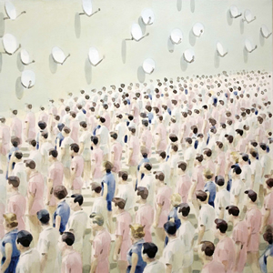 The Advocates<br />2010 Ink and oil on canvas 71cm x 71cm